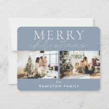 Chic Script Calligraphy Merry Two Photo