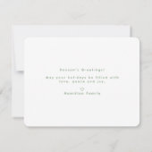 Chic Script Calligraphy Merry Two Photo Notitiekaartje (Achterkant)