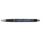 Chic Script Calligraphy Navy Blue Pen (Voorkant)