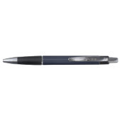 Chic Script Calligraphy Navy Blue Pen (Achterkant)