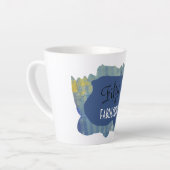 Chic Script Denim Scrap Fifty & FABULOUS! Birthday Latte Mok (Linkerhoek)