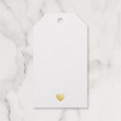 Chic Script Font omdat ik van je Gezegde Gold hou Cadeaulabels (Achterkant)