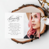 Chic Script Foto Afstuderen Magnetische Uitnodigin