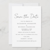 Chic Script-foto Save The Date (Voorkant)