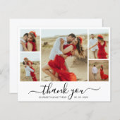 Chic Script-fotobudget Weddenschap Hartelijk dank (Voorkant / Achterkant)