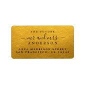 Chic Script Future Mr. Etiket (Voorkant)
