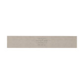 Chic Script Future Mr. Kraft Paper Wedding Uitnodigingen Wikkel (Vlak)
