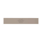Chic Script Future Mr Mrs Taupe Trouwkaart Uitnodigingen Wikkel (Vlak)