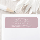 Chic Script Future Mr Mrs Wedding Address Etiket (Insitu)