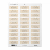 Chic Script Future Mr Mrs Wedding Address Etiket (Full Sheet)