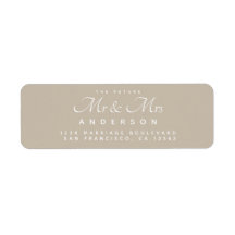 Chic Script Future Mr Mrs Wedding Address