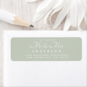 Chic Script Future Mr Mrs Wedding Address Etiket (Insitu)