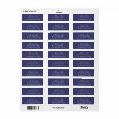 Chic Script Future Mr Mrs Wedding Address Etiket (Full Sheet)