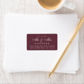 Chic Script Future Mr Mrs Wedding Address Label (Insitu)