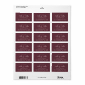 Chic Script Future Mr Mrs Wedding Address Label (Full Sheet)