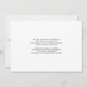 Chic Script GEFELICITEERD GESLAAGD Typografie Koni Aankondiging (Achterkant)