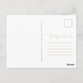 Chic Script Grad Afstudeeraankondiging Feestelijke Briefkaart (Achterkant)