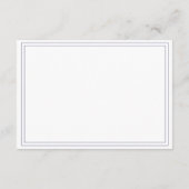 Chic Script Groene Blad Bruiloftsinformatie Informatiekaartje (Achterkant)