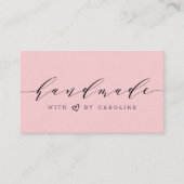 chic script Handmade business Visitekaartje (Voorkant)