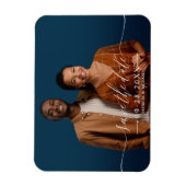 Chic Script Huwelijk Bewaar De Datum Foto Magneet (Verticaal)
