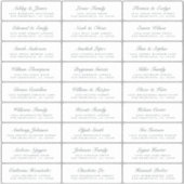 Chic Script Huwelijksuitnodiging Adreslabels Sticker (Voorkant)