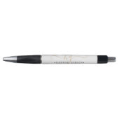 Chic Script Initiaal Monogram Naam Gold Minimal Pen (Voorkant)