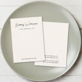 Chic Script Ketting Crème Sieraden Display Kaart Visitekaartje