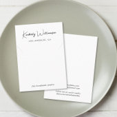 Chic Script Ketting Display Kaart Visitekaartje