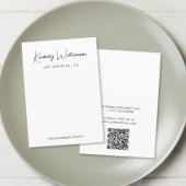 Chic Script Ketting Sieraden Display Kaart Visitekaartje