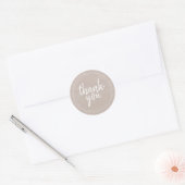 Chic Script Kraftpapier Bedankje Gift Label (Envelop)
