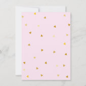 Chic script liefde hart babymens gedicht bedankt (Achterkant)