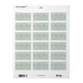 Chic Script Loofwerk Toekomst Mijnheer Mevrouw Tro Etiket (Full Sheet)