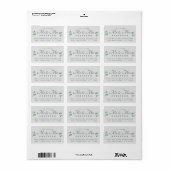 Chic Script Loofwerk Toekomst Mijnheer Mevrouw Tro Etiket (Full Sheet)