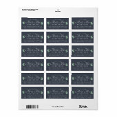Chic Script Loofwerk Toekomstige Bruid Bruidegom A Etiket (Full Sheet)