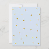 Chic script Love Heart Baby Boy Bedankt Gedicht (Achterkant)