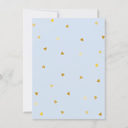 Chic script Love Heart Baby Boy Bedankt Gedicht (Achterkant)