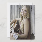 Chic Script Modern Photo Vrijgezellenfeest Kaart (Achterkant)