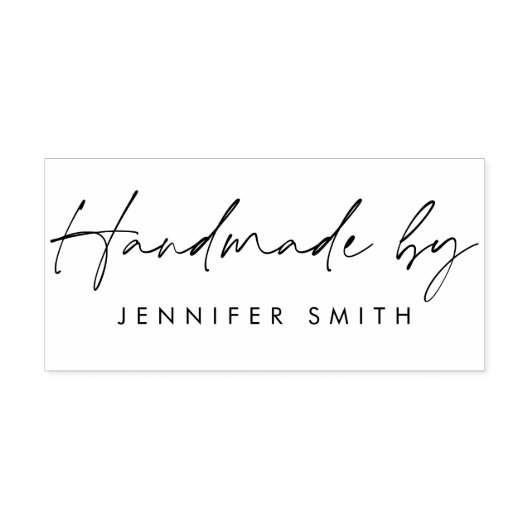 Chic Script Moderne Minimalistische Aangepaste "Ha Rubberstempel (Afrduk)