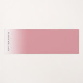 Chic Script Monogram Dusty Roos Pink Ombre Yogamat (Voorkant (horizontaal))