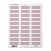 Chic Script Pastel Paarse Huwelijksretouradres Etiket (Full Sheet)