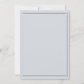 Chic Script Pastelblauwe Trouwkaart Kaart (Achterkant)