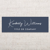 Chic Script Professional Blue Naamplaatje
