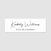 Chic Script Professional Naamplaatje (Voorkant)