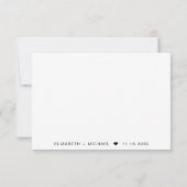 Chic Script QR Code Wedding RSVP Kaartje (Achterkant)