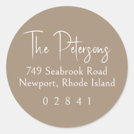 Chic Script Return Address Label