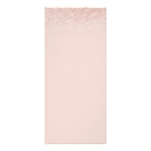 Chic Script Roze Goud Glitter Salon Service Menu (Achterkant)