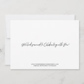 Chic Script Save the Date-foto Date (Achterkant)