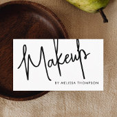 Chic Script Signature Makeup Artist Visitekaartje