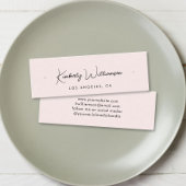 Chic Script Stud Hoop Oorbel Roze Display Kaart Mini Visitekaartje