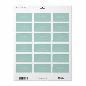 Chic Script Toekomstige Meneer Mevrouw Blauw Trouw Etiket (Full Sheet)